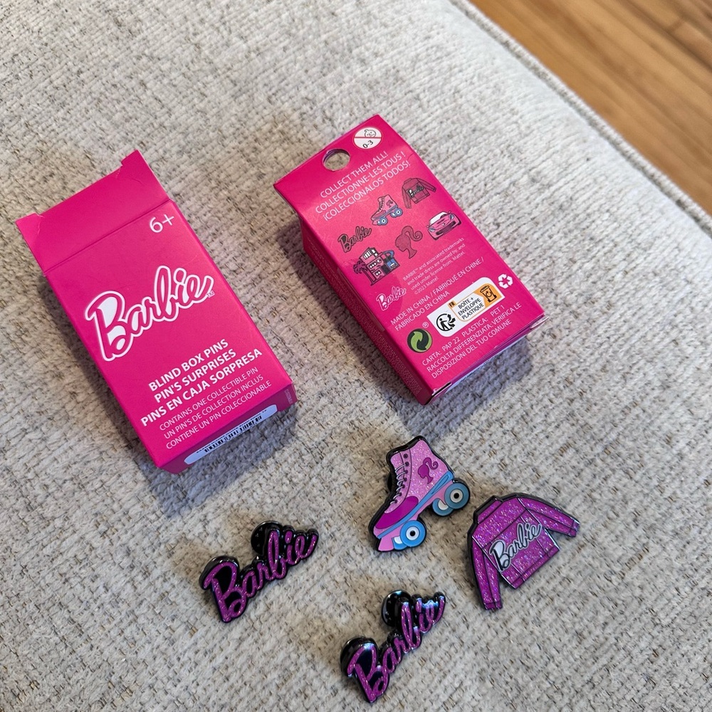 Barbie Pink Collectible Pin Set